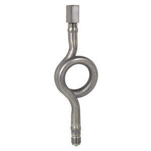 Sifão para manômetro DIN 16282 aço inoxidável forma U forma B