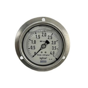 Manômetro 100mm Horizontal 0-4 kgf / cm² com glicerina modelo 213.54.100