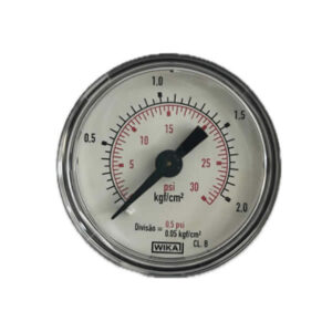 Manômetro 40mm Horizontal 30×2 modelo 111.12.40