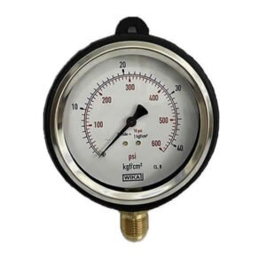 Capa de borracha para manômetro 100mm Caixa anel recravado